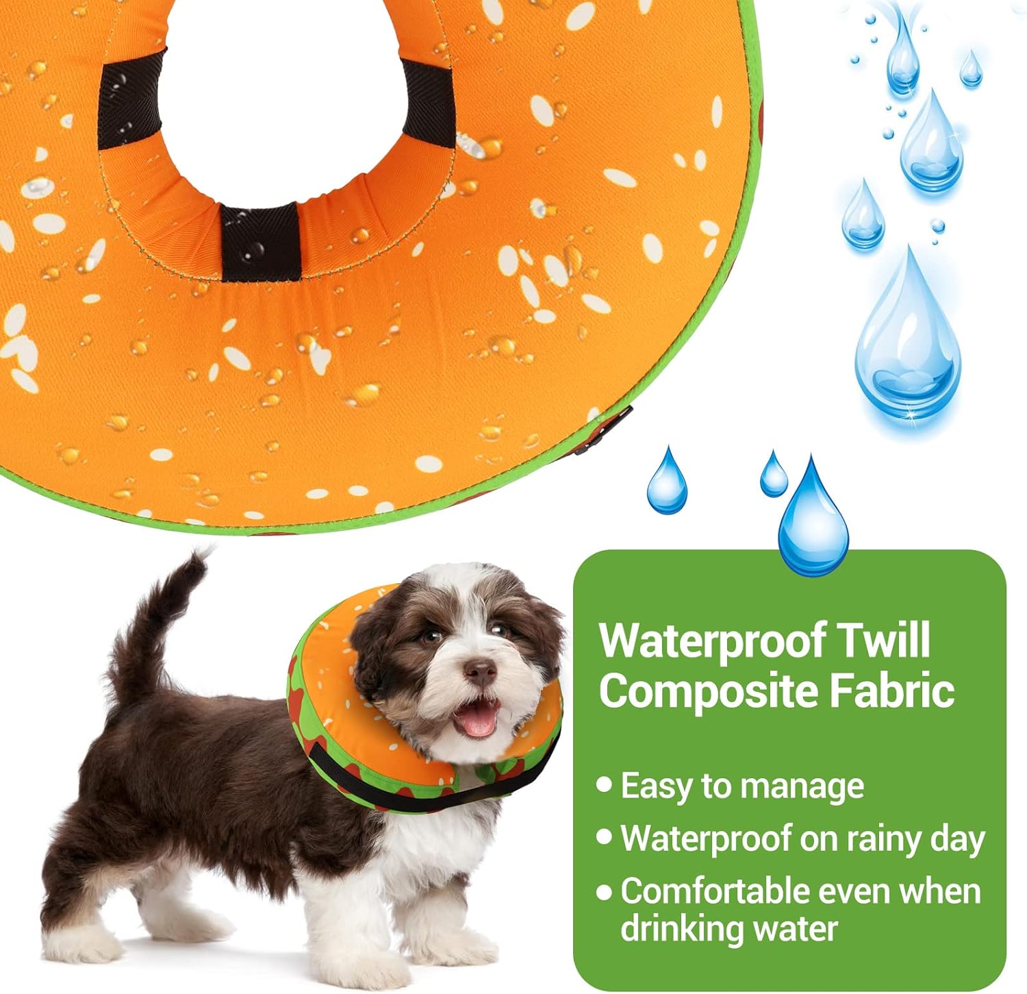 BEBANG Collar de recuperación para perros y gatos, collar inflable de cono de perro, collar inflable protector para perros, cono de recuperación de