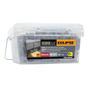 Deck Plus Eclipse – Sujetadores ocultos, tornillos de cubierta, tornillos para madera, acero inoxidable, gris, paquete de 360 Deck Plus Eclipse – Sujetadores ocultos, tornillos de cubierta, tornillos para madera, acero inoxidable, gris, paquete de 360
