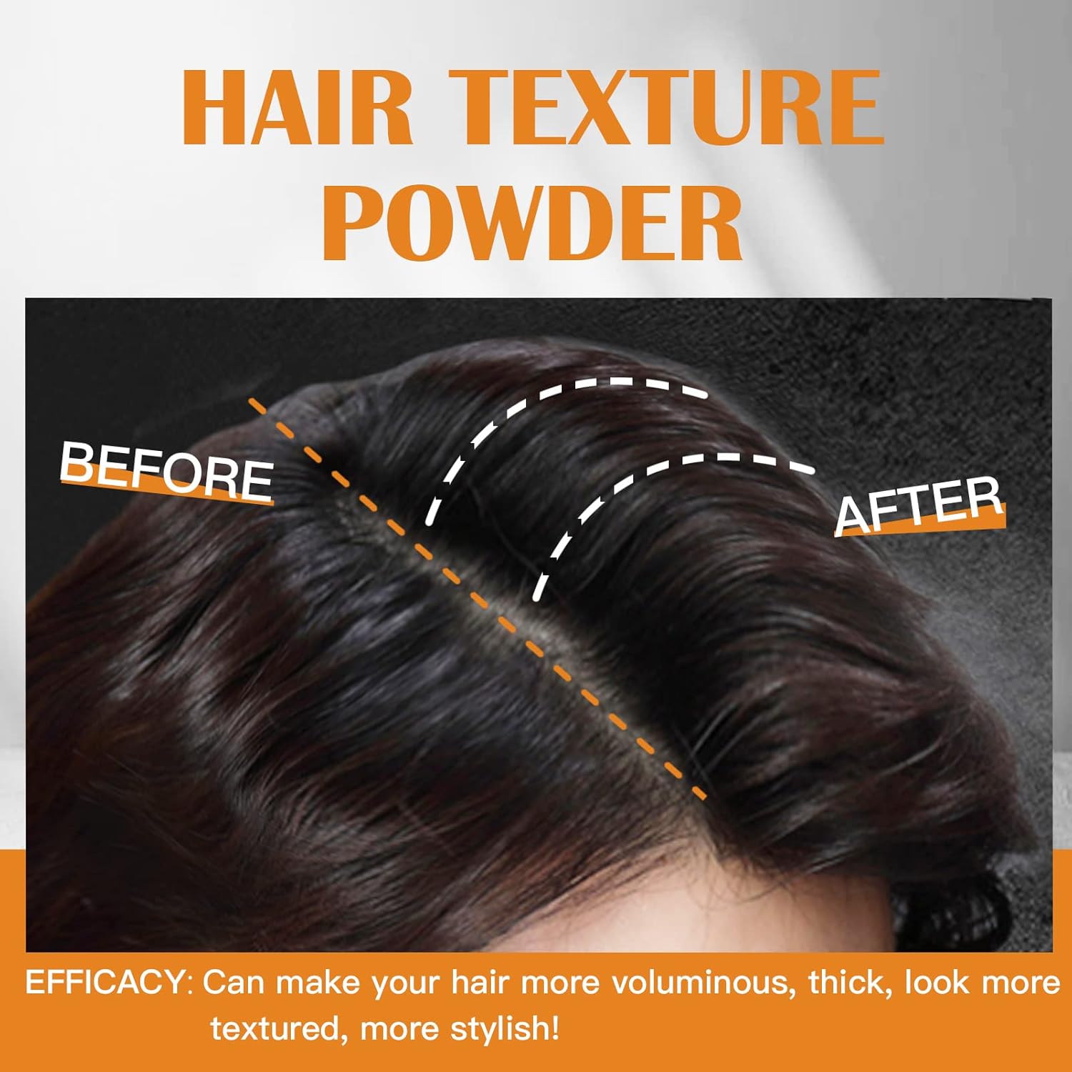 Polvo de peinado voluminizador y texturizante de aspecto natural de 1.05 onzas con sujeción flexible, polvo de textura fácil de aplicar para