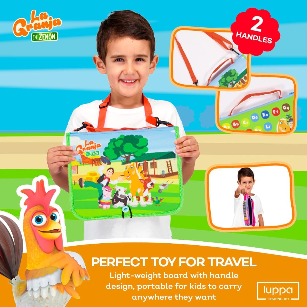 La Granja de Zenon Montessori Actividades Aprendizaje – Aprendizaje preescolar divertido con alfabeto y números, juguete educativo de viaje ideal