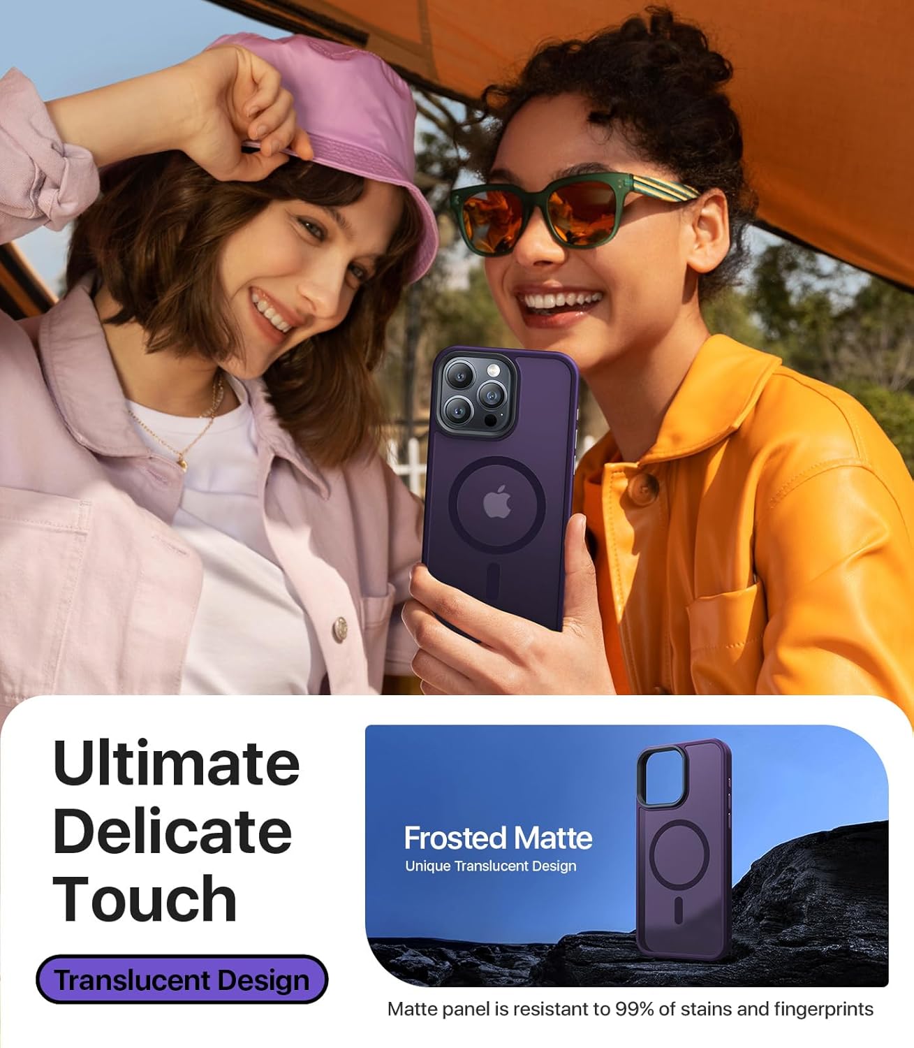 Funda magnética para iPhone 12 Pro Max, probada en caídas militares de 10 pies compatible con MagSafe, a prueba de golpes, funda protectora de