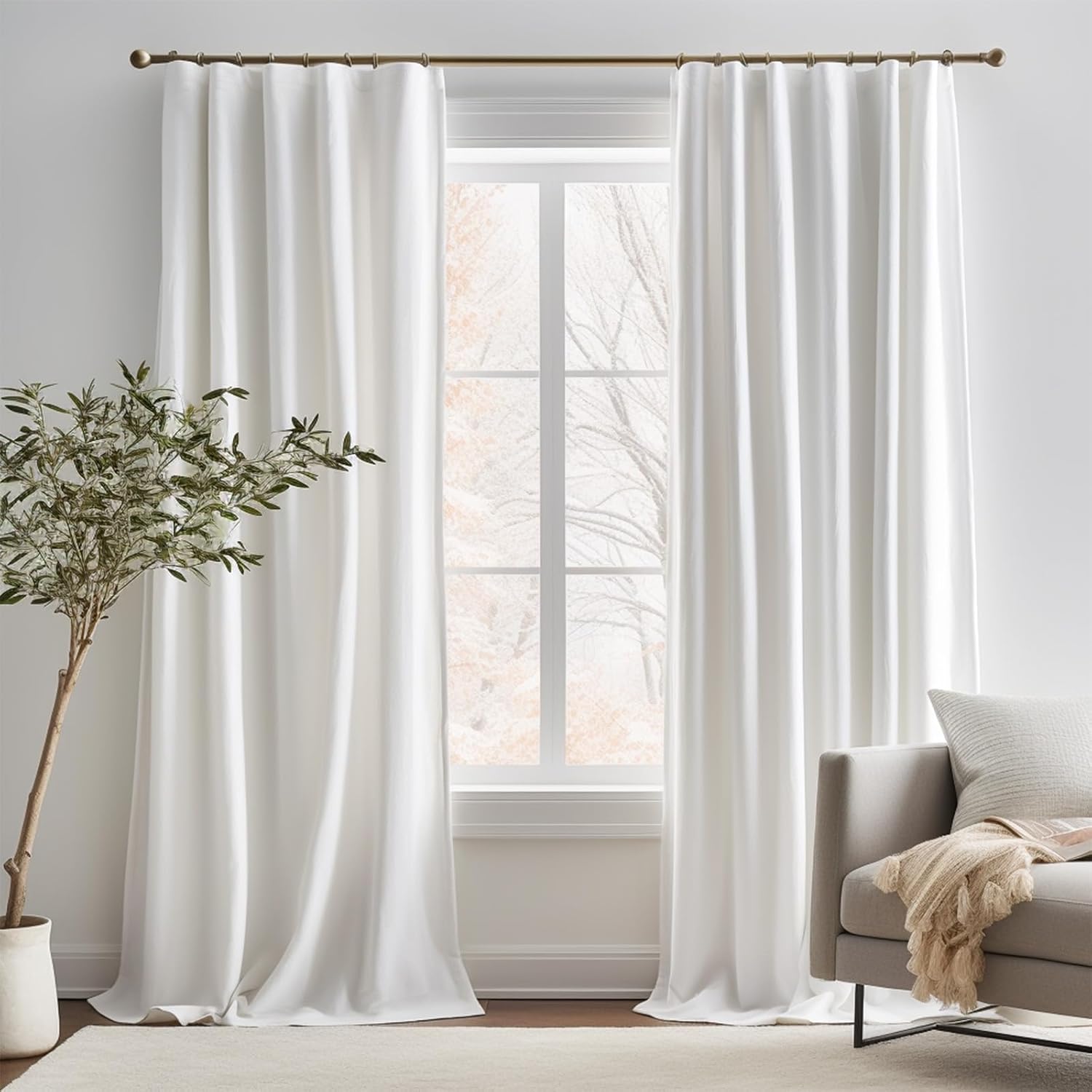 jinchan – Cortina extralarga y elegante de terciopelo que filtra la luz, para dormitorio y sala de estar, cortinas de privacidad a la moda,
