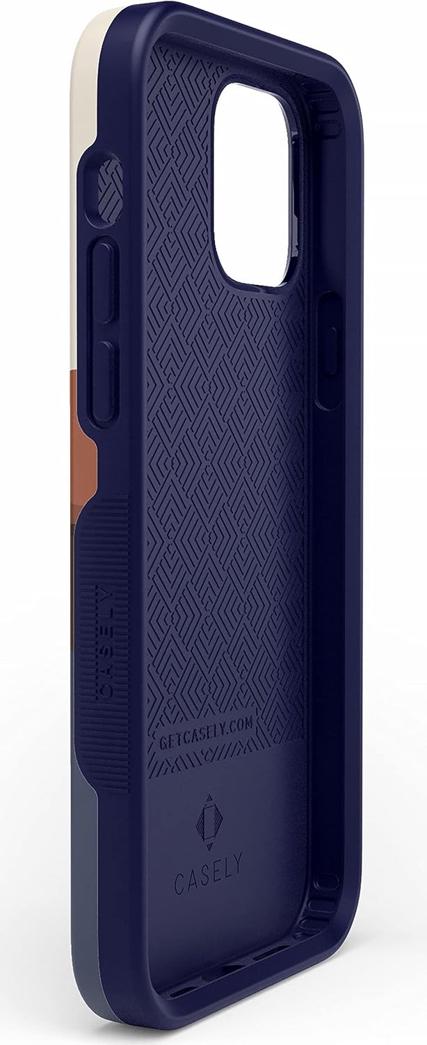Casely Funda para iPhone 12 Pro Max  Los opuestos atraen  Funda de montaña con bloques de color de día y noche