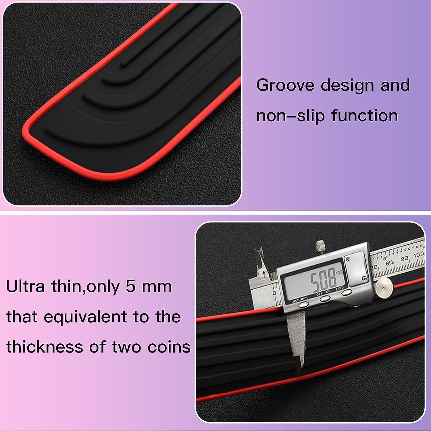 W-POWER Protectores de placa para umbral de puerta de automóvil  Protectores universales de entrada para umbral de puerta, panel protector de