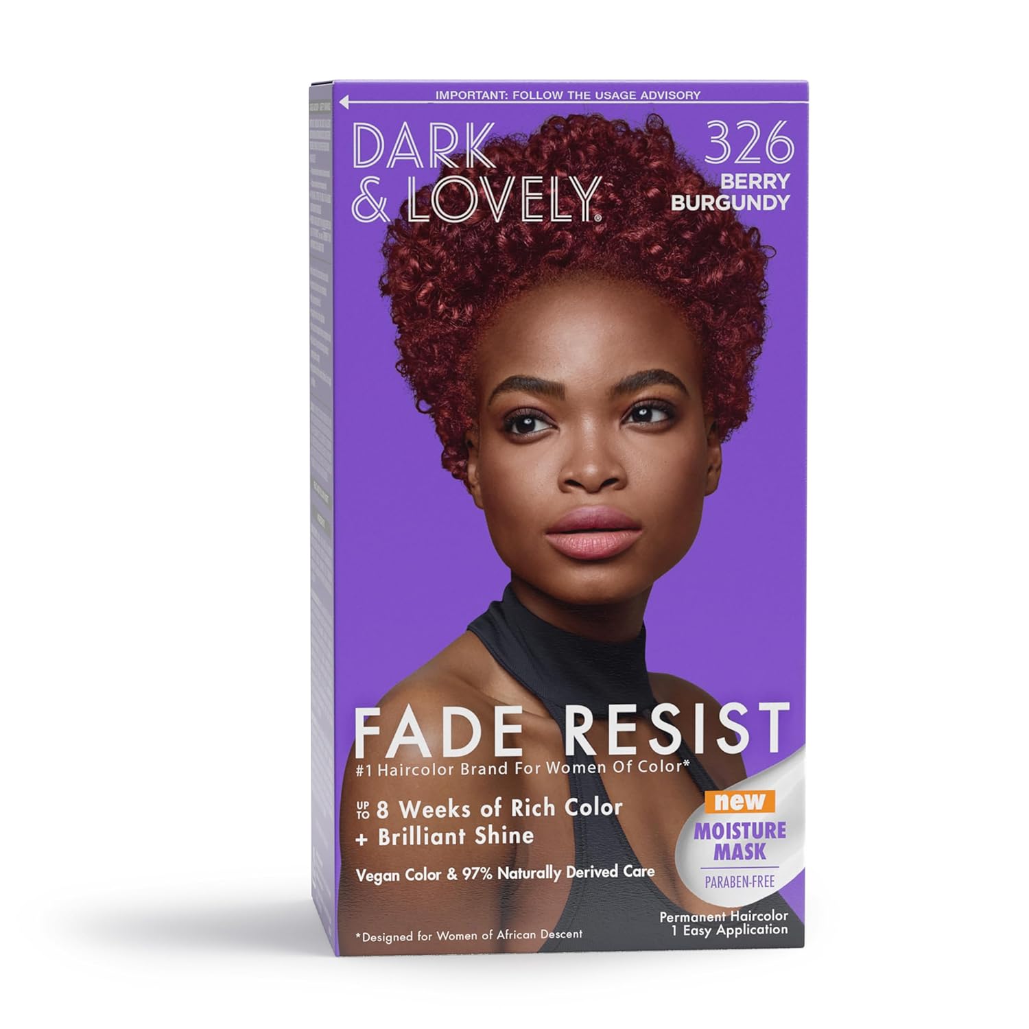 Softsheen-Carson Dark and Lovely Fade Resist – Tinte permanente y acondicionador para el cabello, de color intenso, cubre hasta el 100% de las