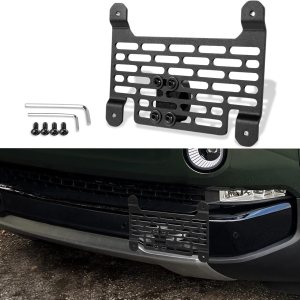 Klutchtech Soporte para placa de matrícula para R1TR1S – Marcos de placa frontal, ganchos de remolque, soporte de placa compatible con accesorios Klutchtech Soporte para placa de matrícula para R1TR1S – Marcos de placa frontal, ganchos de remolque, soporte de placa compatible con accesorios