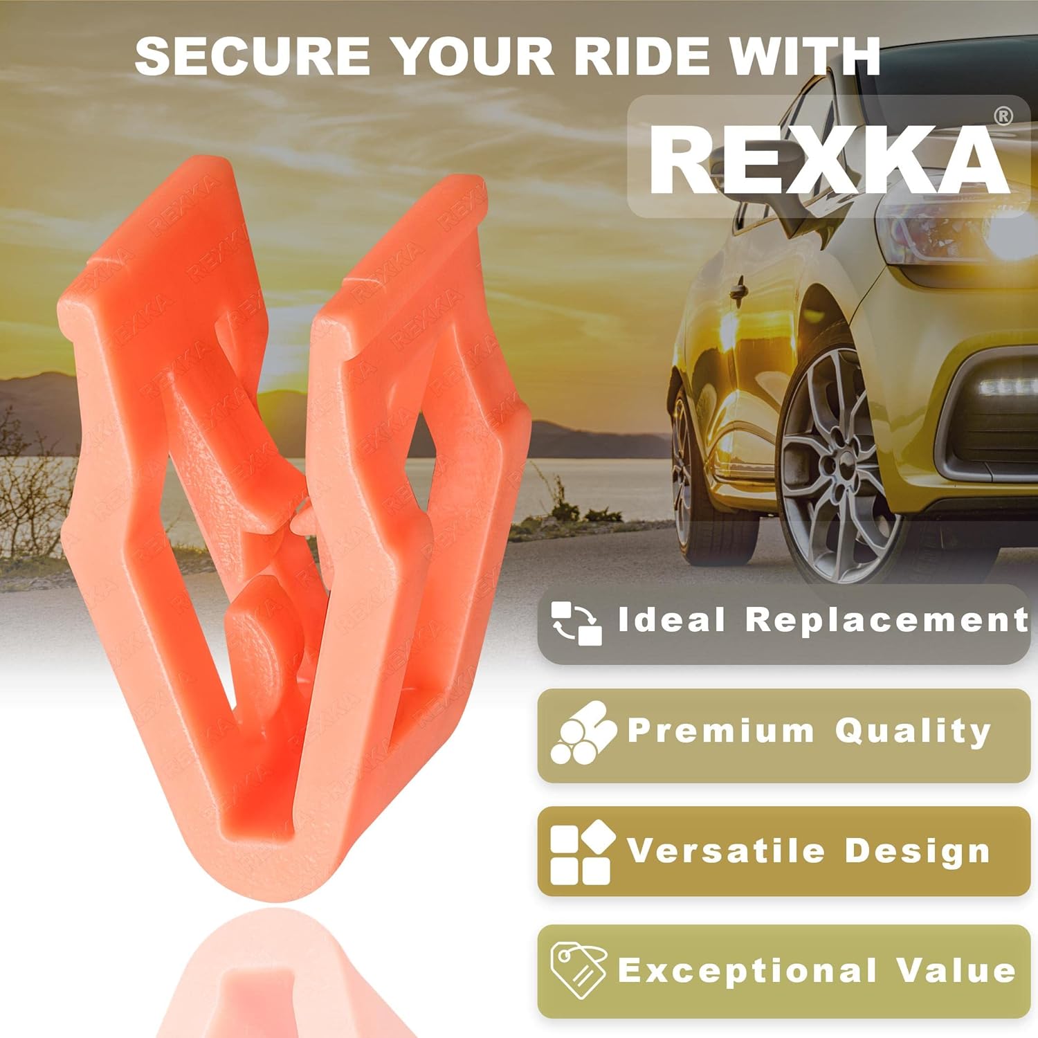 Rexka 30 piezas de consola central, radio, DVD, panel de salpicadero, clip de bisel, retenedor compatible con Ford Mercury Mustang Edge Escape