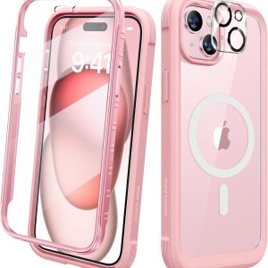 Diaclara Funda diseñada para iPhone 15 Plus de 6.7 pulgadas, compatible con MagSafe, funda magnética resistente de cuerpo completo con protector de Diaclara Funda diseñada para iPhone 15 Plus de 6.7 pulgadas, compatible con MagSafe, funda magnética resistente de cuerpo completo con protector de