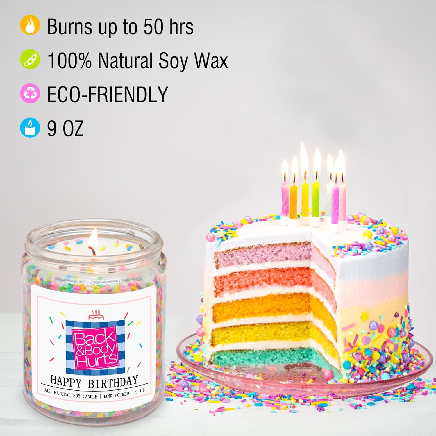 Homsolver Velas de cumpleaños para ella y él, regalos de cumpleaños para mujeres y hombres, ideas únicas de regalo de cumpleaños para mejores