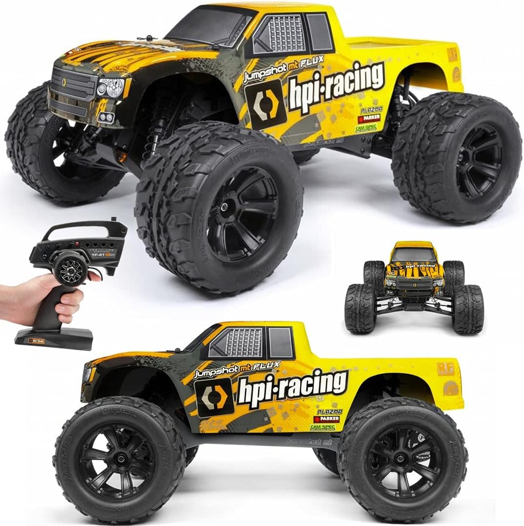 HPI Racing 160030 Jumpshot 110 Monster Truck Flux 2WD Gris  Amarillo, RTR