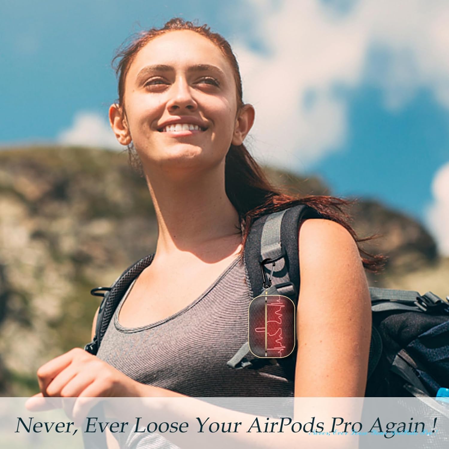 Heartbeat – Funda para AirPods Pro de 2 generación, funda protectora suave que absorbe los golpes para Apple Airpods Pro 2