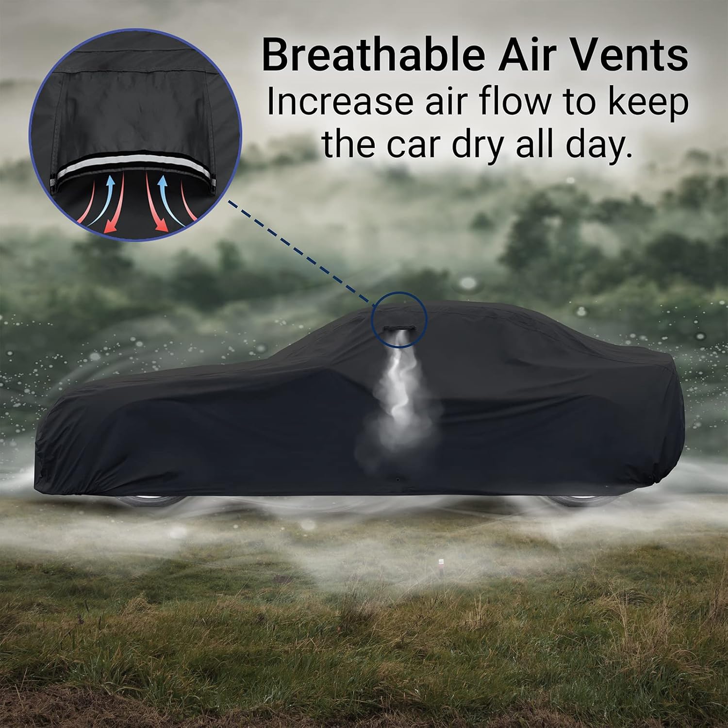 iCarCover Funda de automóvil personalizada para Ford Mustang 1979-2004, impermeable, para todo tipo de clima, lluvia, nieve, UV, protector solar