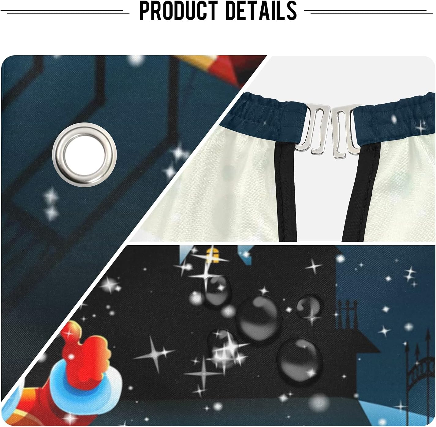 Capas de champú con delantal de peluquería para camiones de Navidad, impermeables, capas de corte de pelo, salones de 64.9 pulgadas x 55.1 pulgadas