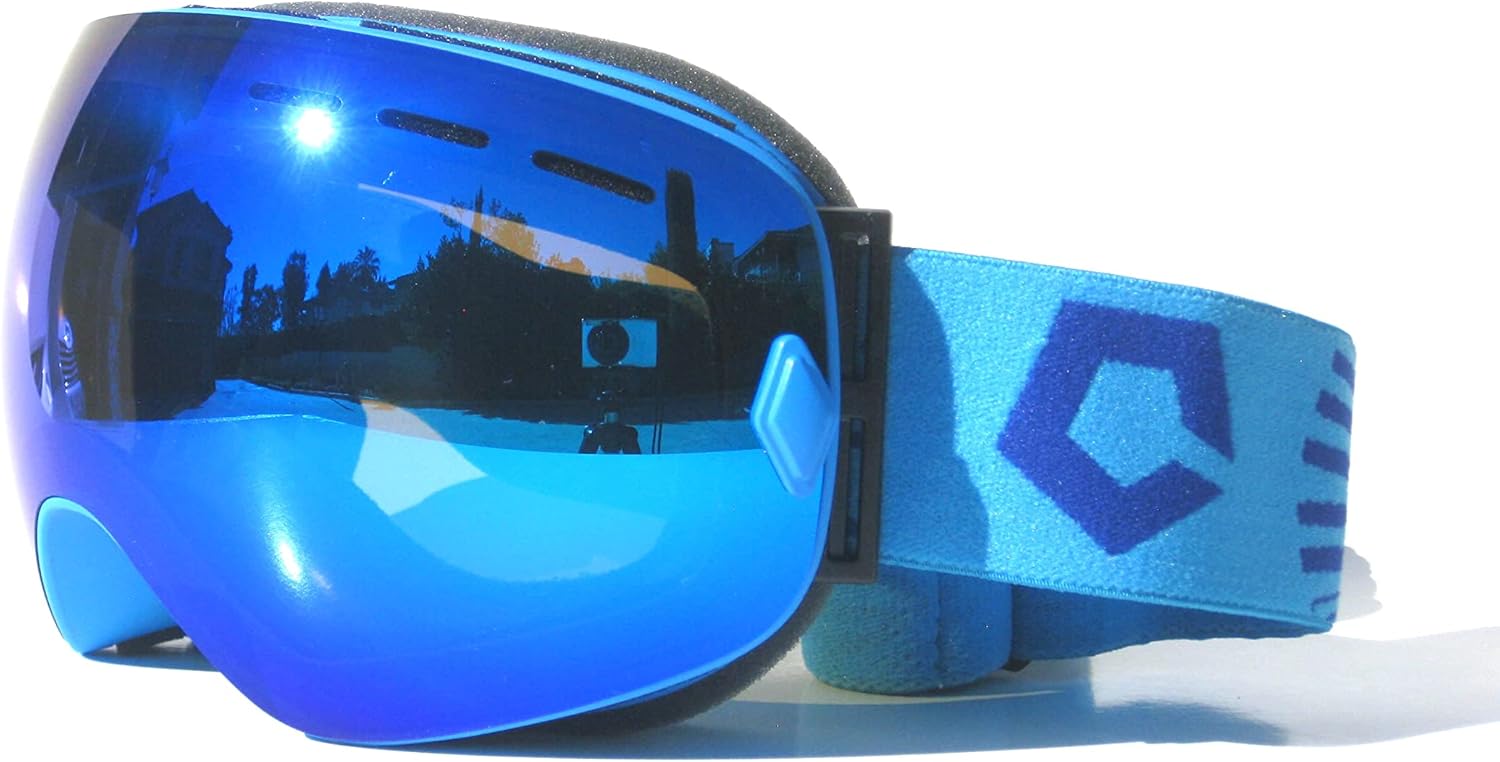 CRG Sports Gafas de esquí 100% protección UV sin marco para hombres, mujeres, adultos, serie T815S-175