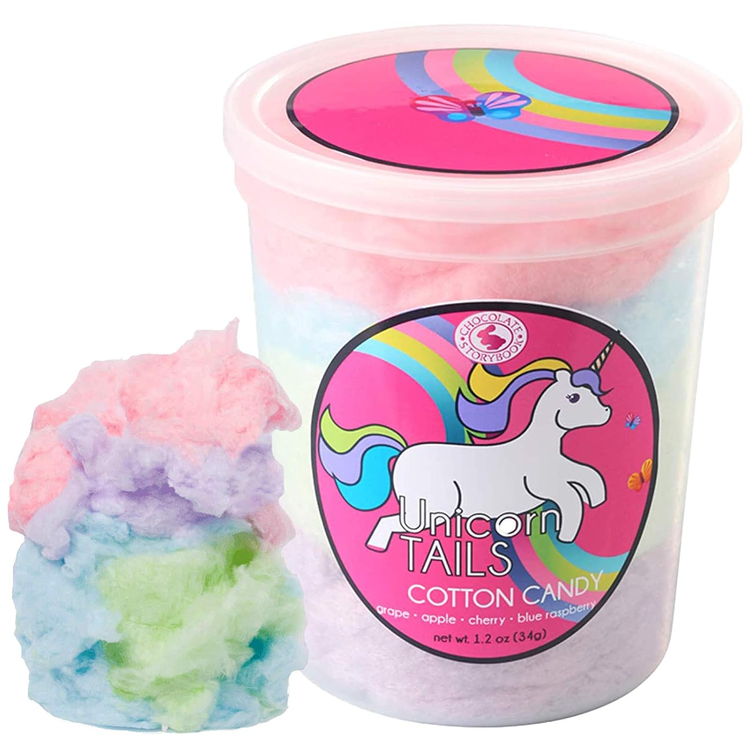 Unicorn Tail – Algodón de azúcar con sabor gourmet  Idea única para vacaciones, cumpleaños, regalos de broma, recuerdos de fiesta