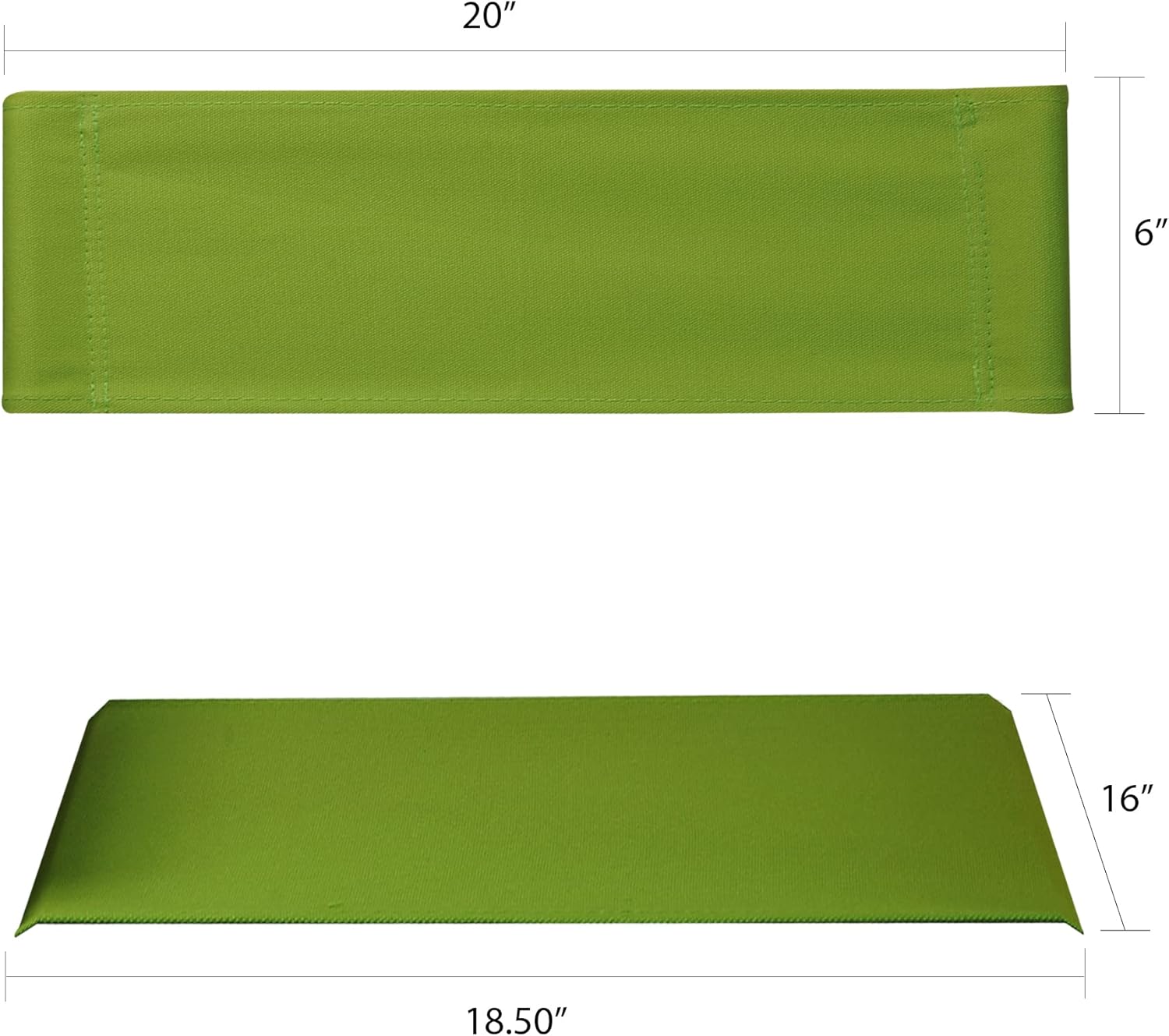 Casual Home Sustitución, Lona Verde Lima Silla de Director, Asiento 18.5″ W x 16″ D. Espalda 20″ W x 6″ D