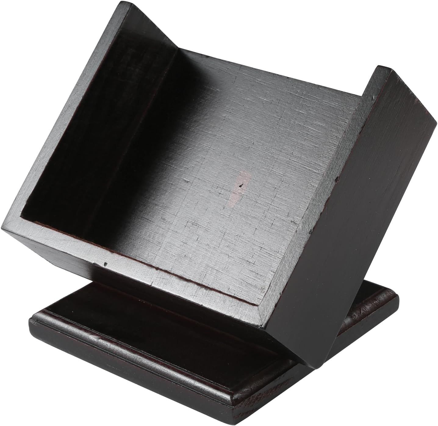 Thirstystone – Posavasos cuadrado de madera con acabado en nogal oscuro, 5.13 x 5.13 pulgadas, capacidad para posavasos cuadrados de 4-4 pulgadas