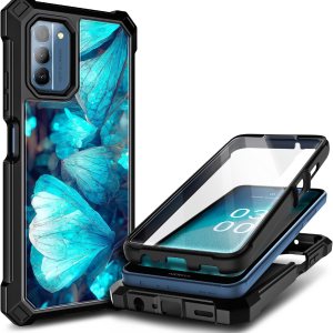 NZND Funda para Nokia C300 (N155DL)Nokia G100 (N150DL) con protector de pantalla incorporado, funda protectora de cuerpo completo a prueba de NZND Funda para Nokia C300 (N155DL)Nokia G100 (N150DL) con protector de pantalla incorporado, funda protectora de cuerpo completo a prueba de