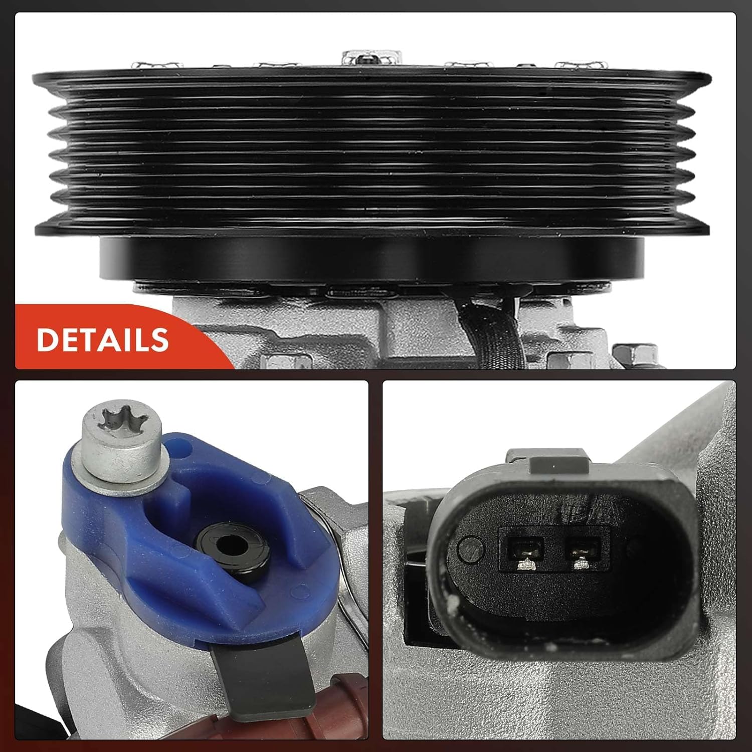 A-Premium Compresor de aire acondicionado con embrague compatible con Volkswagen Jetta 2019-2021, Golf 2018-2019, Tiguan 2018-2020, GTI 2019-2020,