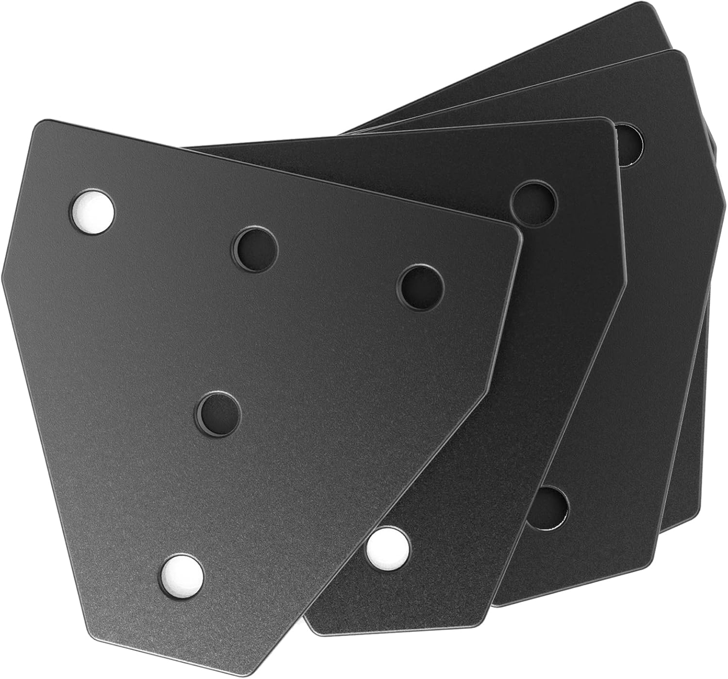 Juego de 4 placas de conector de extrusión de aluminio 3030 con ranura en T, conector de perfil de aluminio en forma de T negro, placa de unión