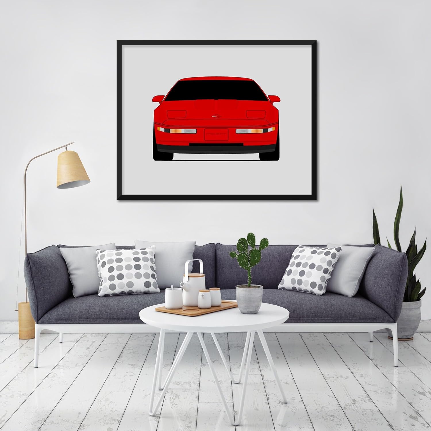 Chevy Corvette ZR1 C4 (1990-1995) Inspired Poster Print Wall Art Decor Handmade (Unframed)