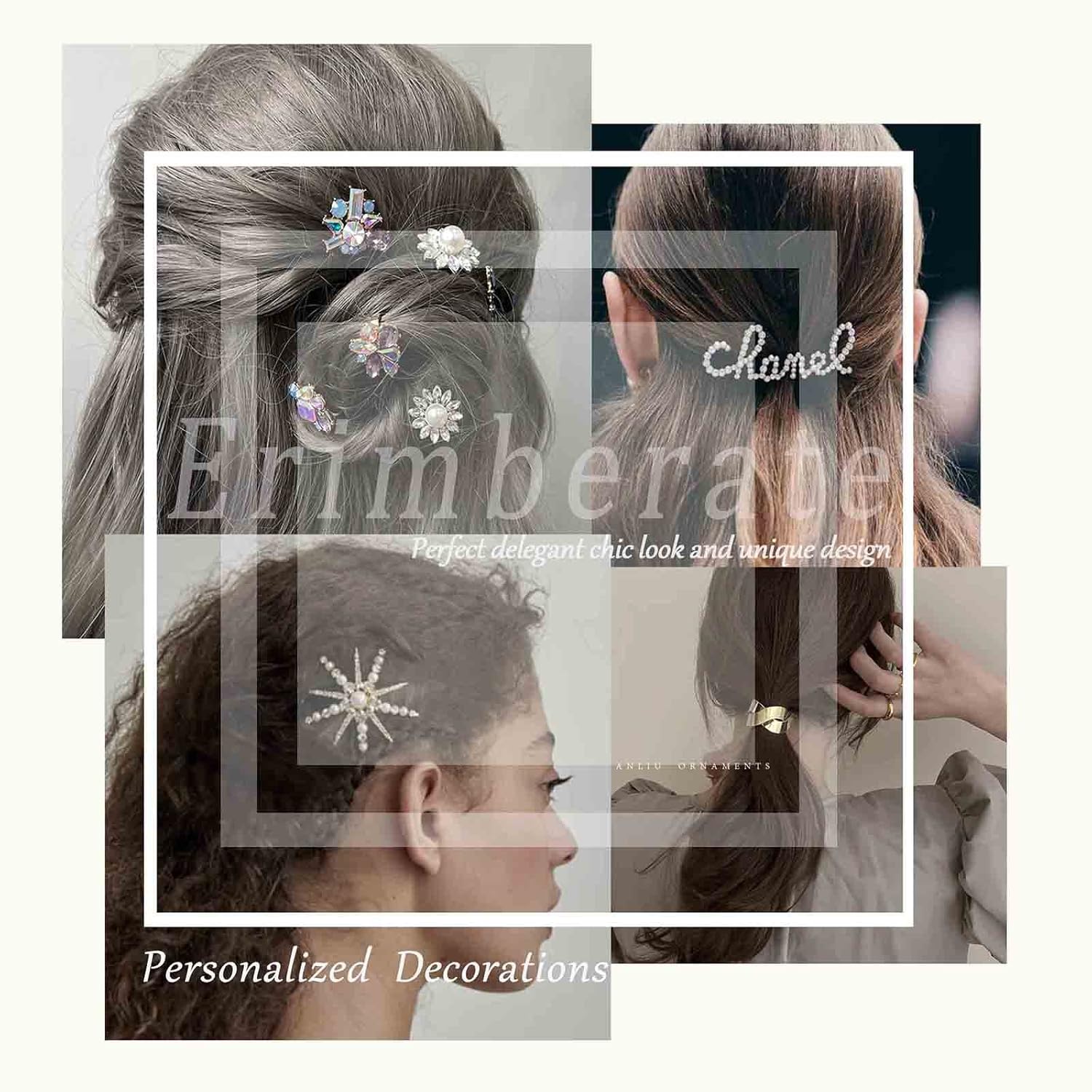 Palo de pelo con estrella bohemia plateada, pasador de pelo de estrella de círculo, pasador de pelo de estrella de metal, tobogán para el cabello,