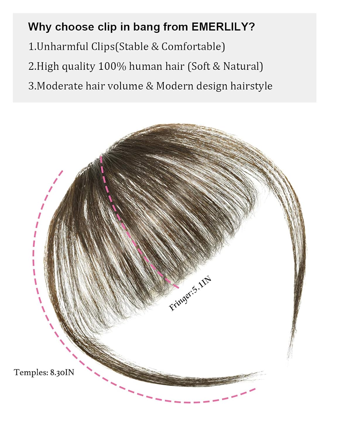 Extensiones de cabello humano con clip, de cara frontal plana, flequillo, flequillo, con sienes, piezas de cabello humano real para mujer