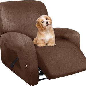 molasofa Fundas para sillas reclinables, 4 piezas, fundas para sillas reclinables grandes con bolsillo, impermeables, antideslizantes, elásticas, molasofa Fundas para sillas reclinables, 4 piezas, fundas para sillas reclinables grandes con bolsillo, impermeables, antideslizantes, elásticas,