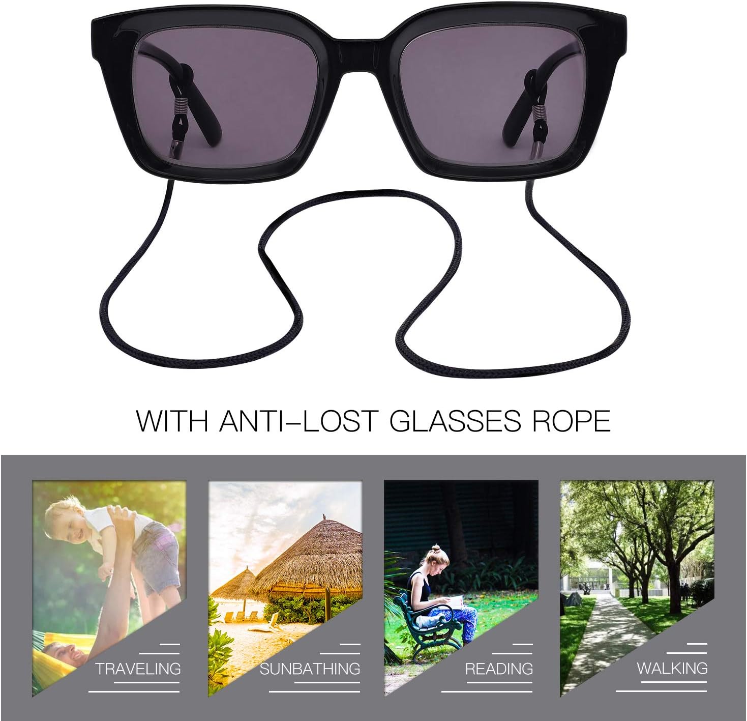 MARE AZZURO Gafas de sol para mujer, con protección UV, gafas de lectura de 50, 75, 100, 125, 150, 175, 200, 225, 250, 275, 300, 325, 325, 350, 375,