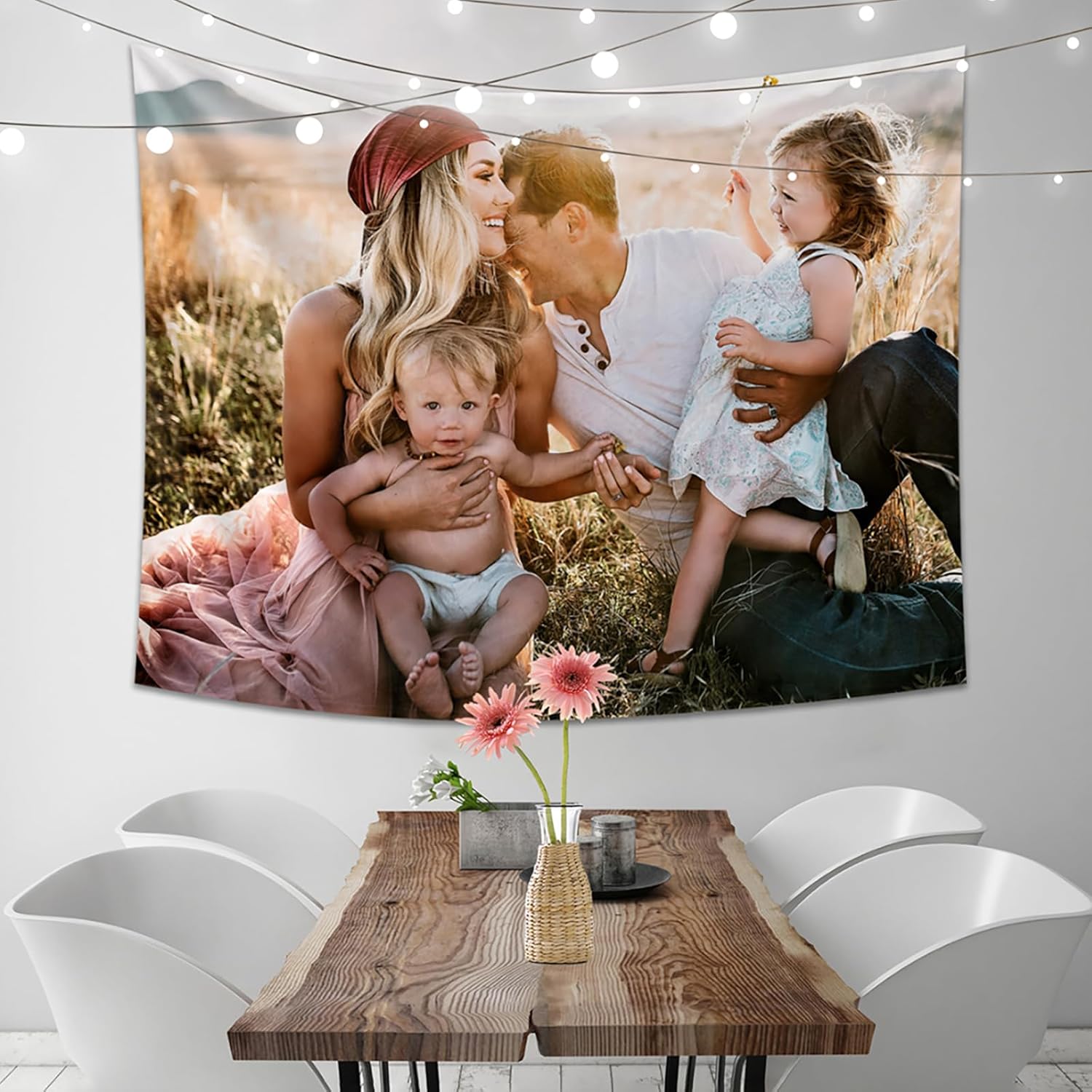 SCMYK Tapiz personalizado para cargar imágenes para colgar en la pared, tapiz personalizado para regalos de vacaciones, tapiz personalizado con foto