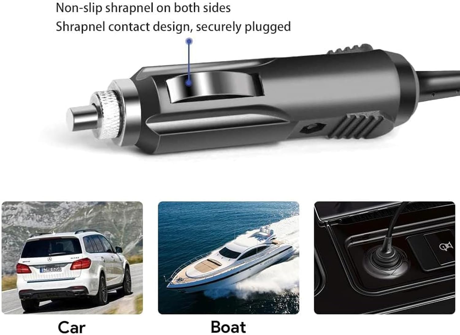 Guy-Tech Adaptador de CC para automóvil compatible con Start-it de 400 amperios Jump-Start inalámbrico recargable para vehículo, barco, RV, enchufe