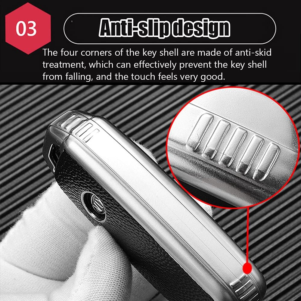 Gran suerte TPU – Funda protectora para llave de coche, con llavero (rojo) para Kia Soul (2020-2022) Forte (2019-2021) Telluride (2020-2021)