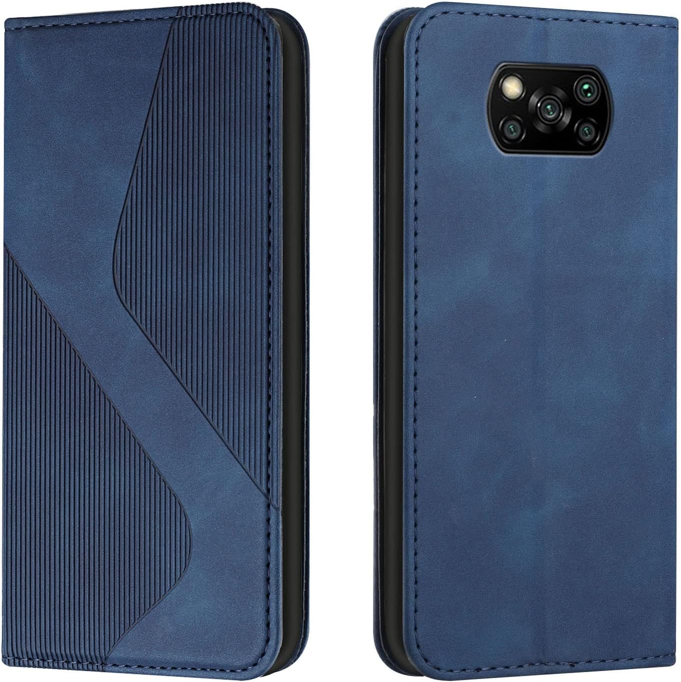 Funda tipo cartera compatible con Xiaomi Poco X3Poco X3 ProPoco X3 NFC, compatible con Xiaomi Poco X3 NFC funda TPU a prueba de golpes funda