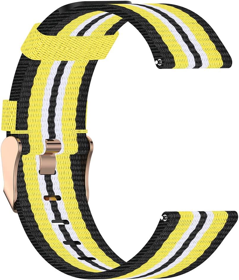 Turnwin Correa de reloj de liberación rápida de lona de 0.866 pulgadas compatible con Fossil Men’s de 1.732 pulgadas Gen 6Gen 5 Julianna, Q