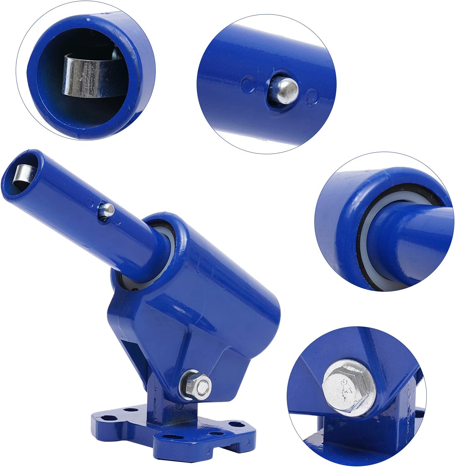 Bull Float Herramientas de hormigón, 47 x 8 pulgadas, juego de herramientas de flotación de hormigón con 3 manijas extendidas y conector de turbina,