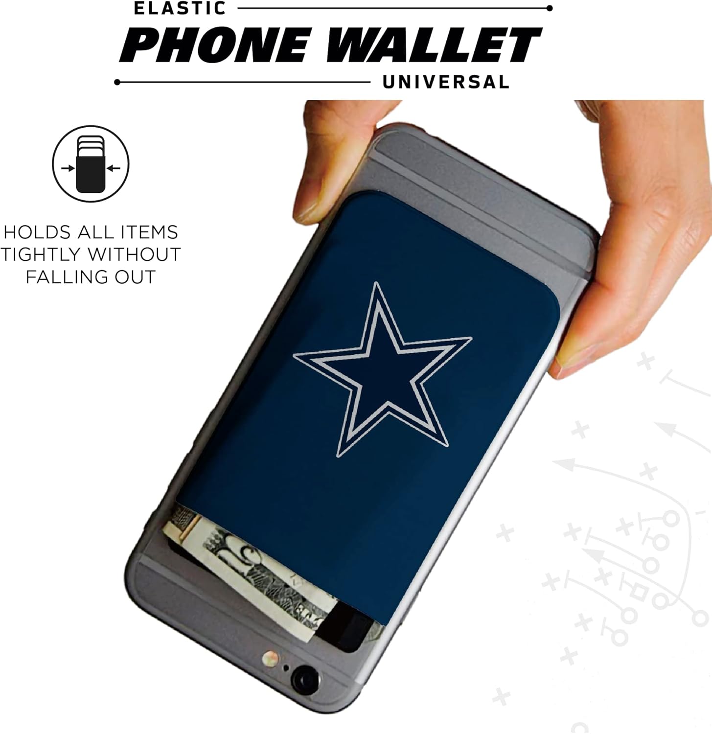 SOAR NFL Elastic Phone Wallet 2PK,