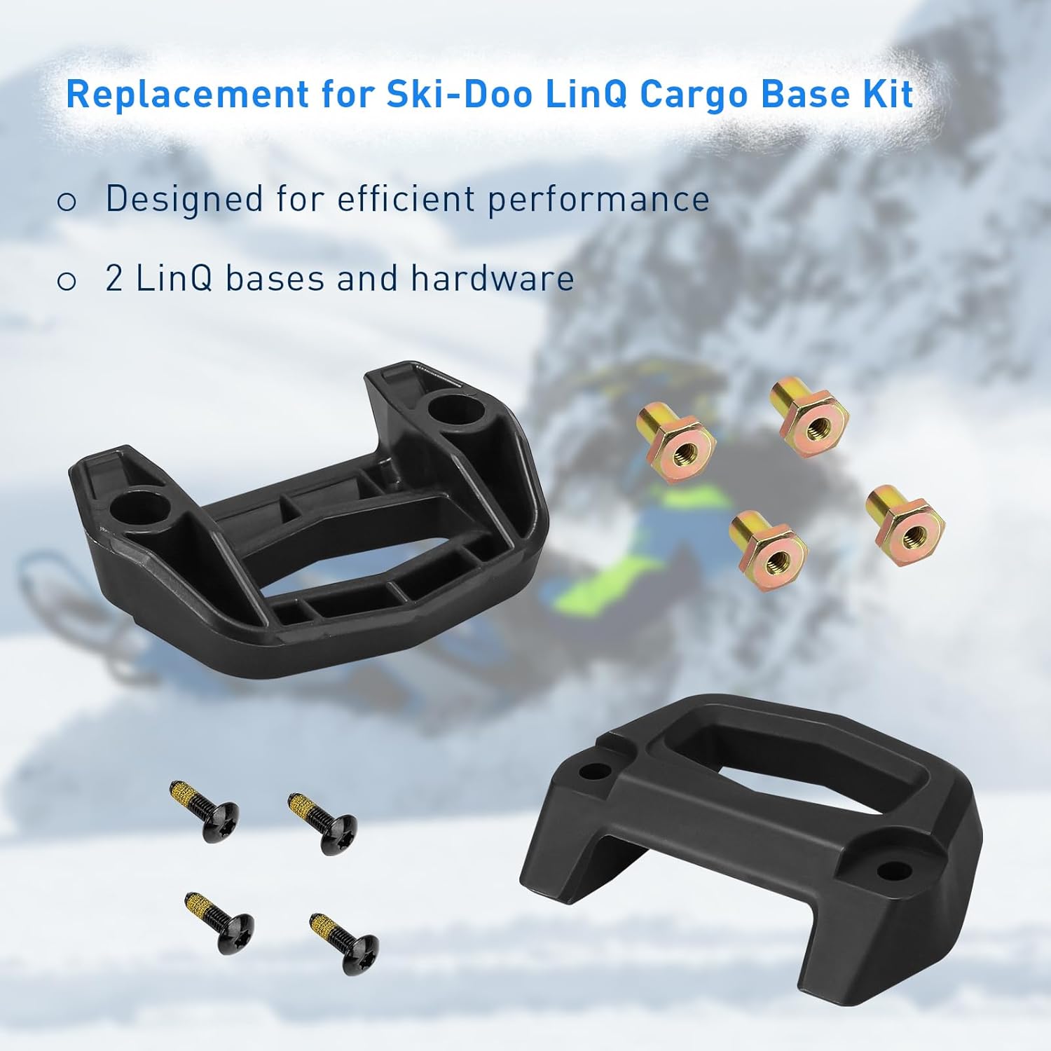 ArrogantF Accesorios de base y hardware para Ski-Doo Linq, 860201806 Kit de base de carga compatible con todos los accesorios del sistema Linq,