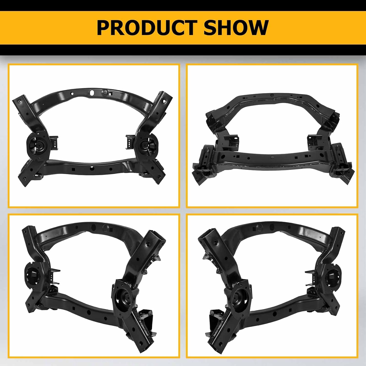 KUAFU Travesaño del motor de la cuna del bastidor auxiliar de la suspensión delantera compatible con Dodge Charger Challenger 2011-2015 Chrysler 300