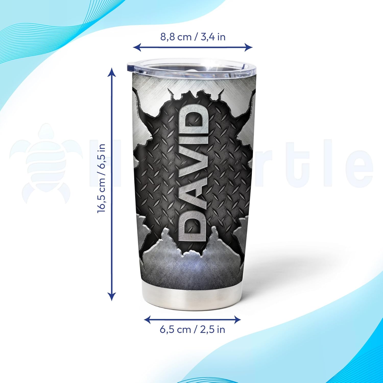 Hyturtle Regalos de mecánico personalizados para hombres  Mecánica tarifa por hora personalizada con nombre personalizado vasos de acero inoxidable