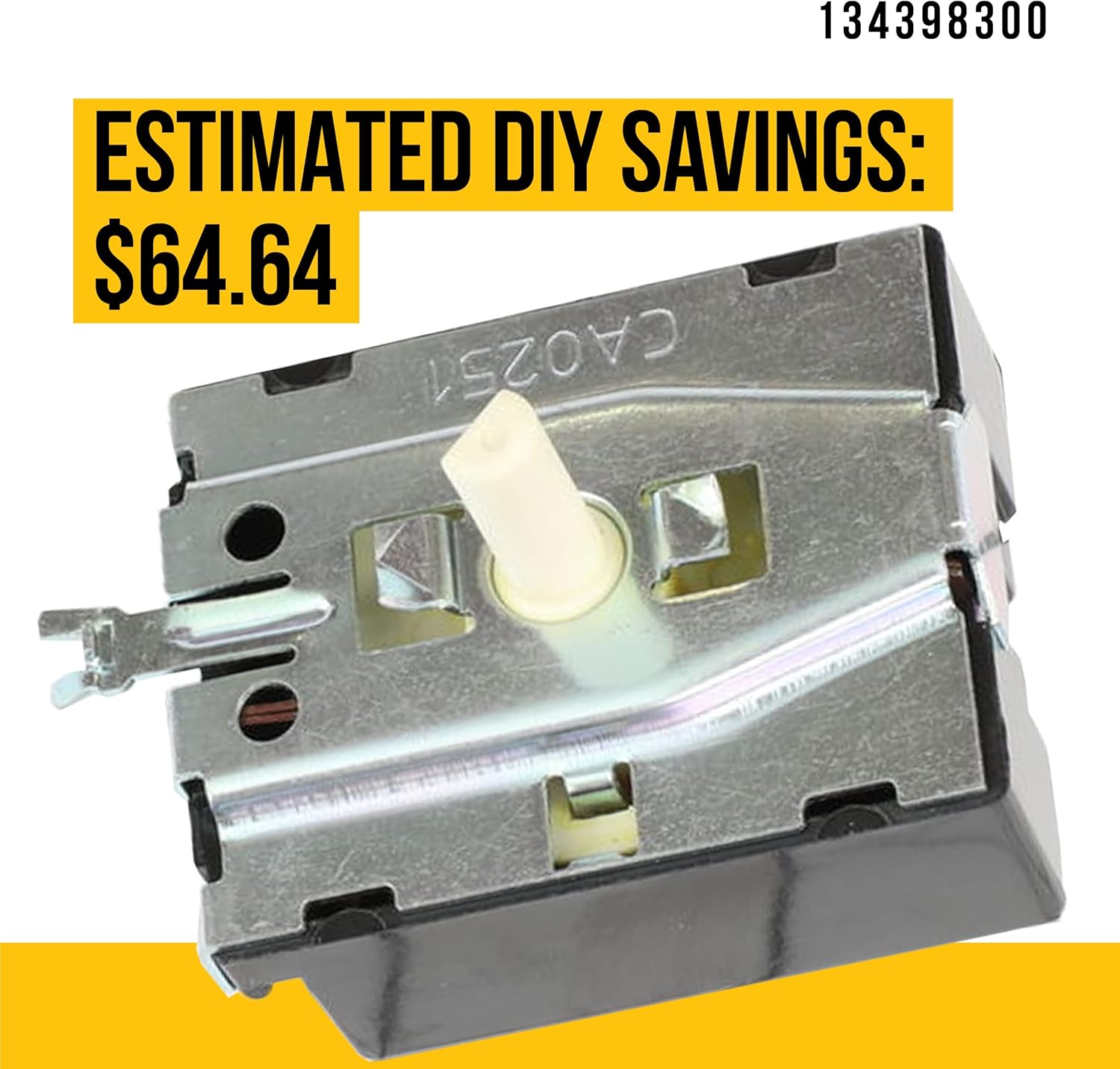 Interruptor de arranque giratorio mejorado 134398300  Compatible con secadora Kenmore Frigidaire  Sustituye a AP3838344 AH975832 EA975832 PS975832