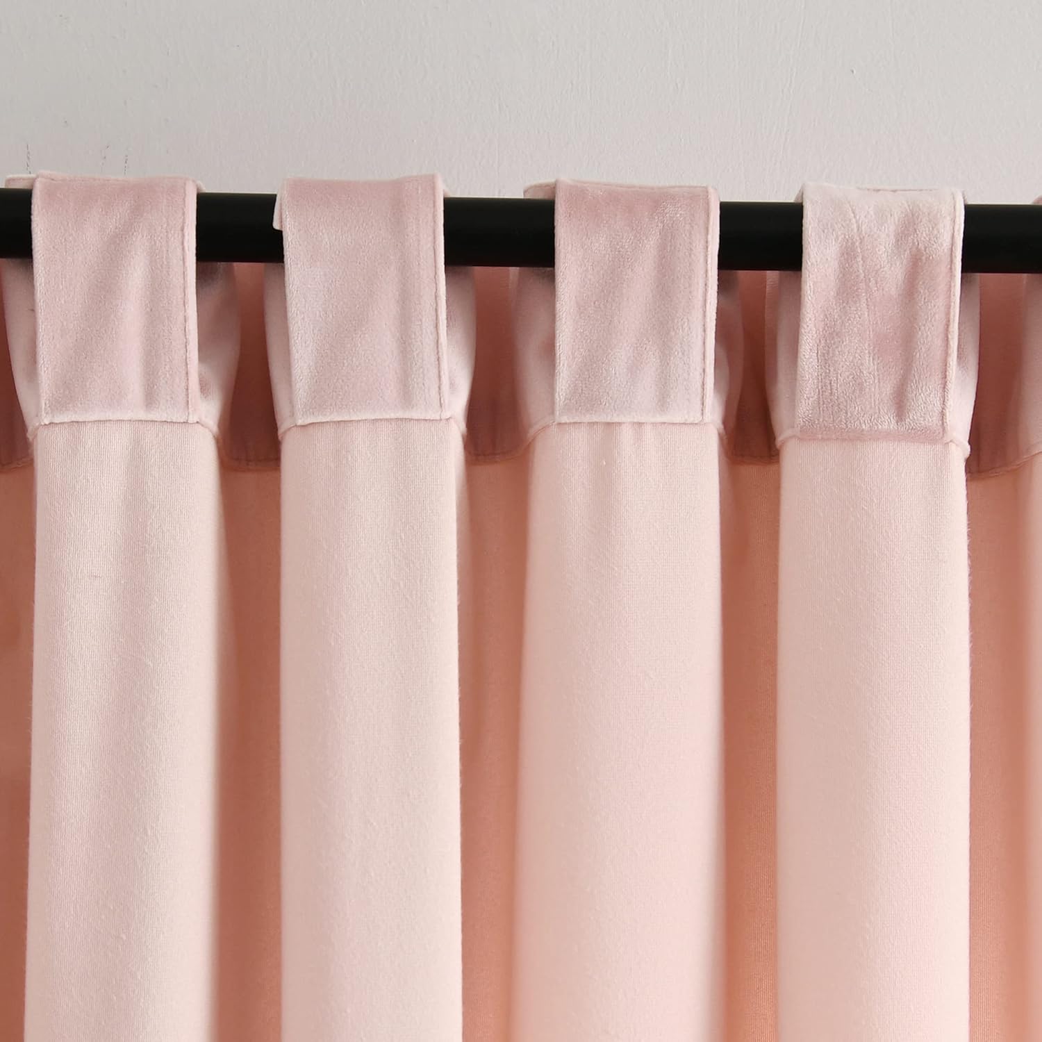 Lush Decor Prima Velvet – Par de paneles de cortinas para ventana con pestaña trasera y bolsillo para cortinero, 84 pulgadas de largo x 54 pulgadas
