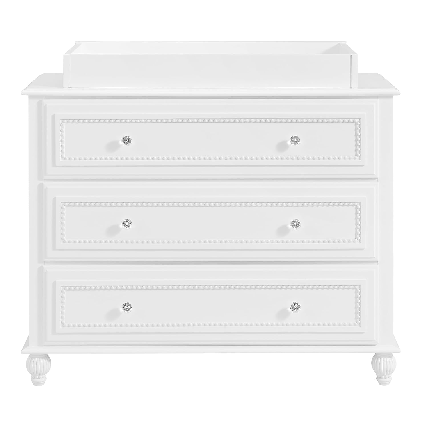 Oxford Baby Briella – Cubrecolchón para cómoda de 3 cajones, color blanco