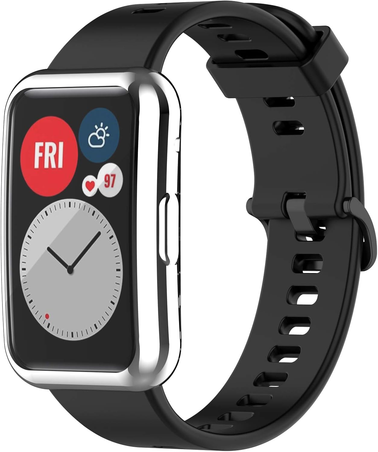 Fundas protectoras de pantalla compatibles con Huawei Watch Fit Accessories Covers Scratched Cobertura completa Funda protectora de TPU suave (7