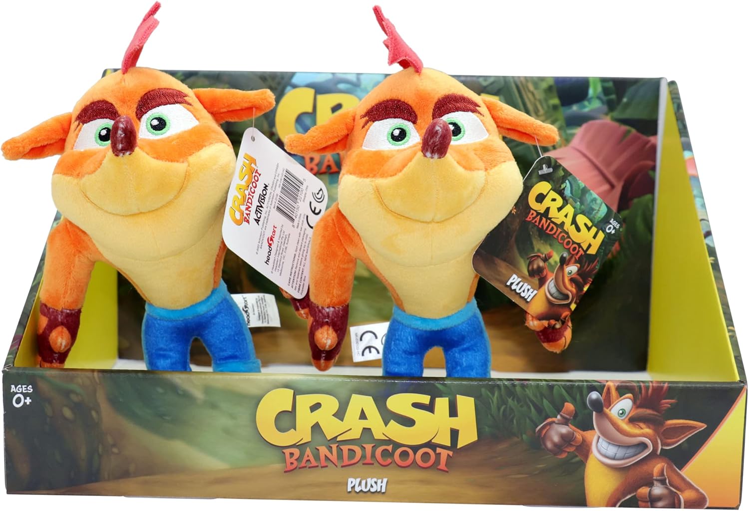 Crash Bandicoot Bandai – Juguete de peluche  Juguete suave coleccionable de 5.9 in  Juguetes de peluche para niñas y niños para fanáticos de los