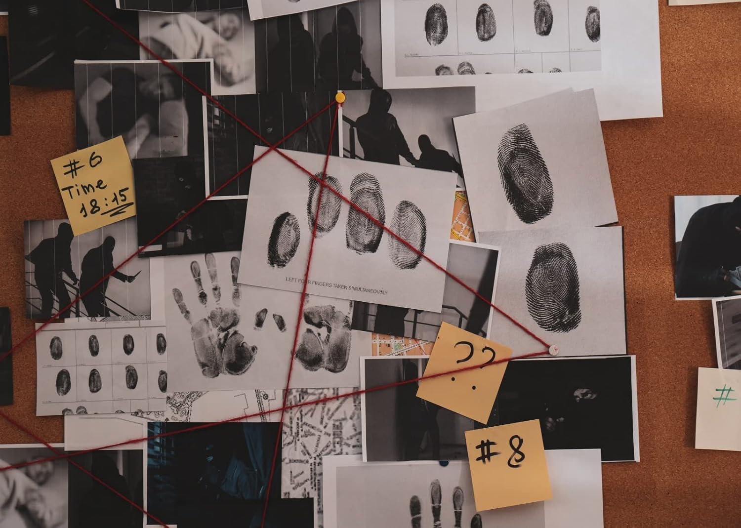 CORFOTO Telón de fondo de tela de 5 x 3 pies con tema de espía de detective, suministros de juegos, decoraciones de fiesta de cumpleaños, pistas de
