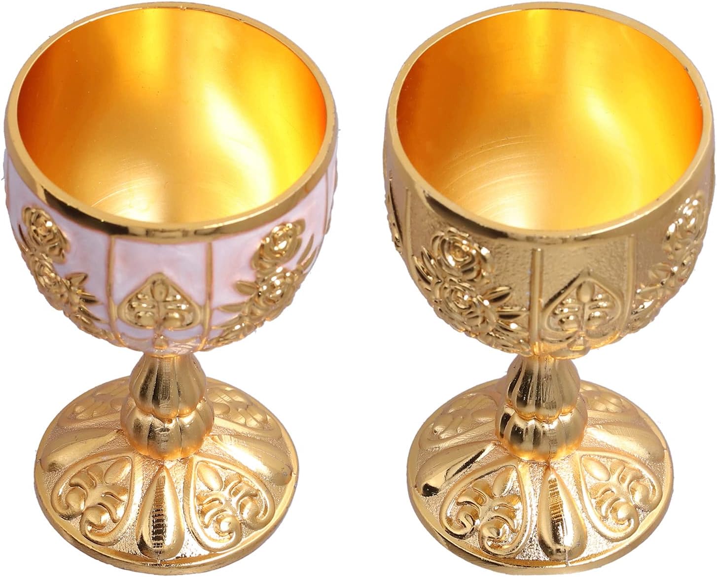 Copas de copa, 2 piezas de copa de vino con grabado dorado en relieve, adornos retro, copa de vino, copa de vino, regalo de fiesta, copas de regalo