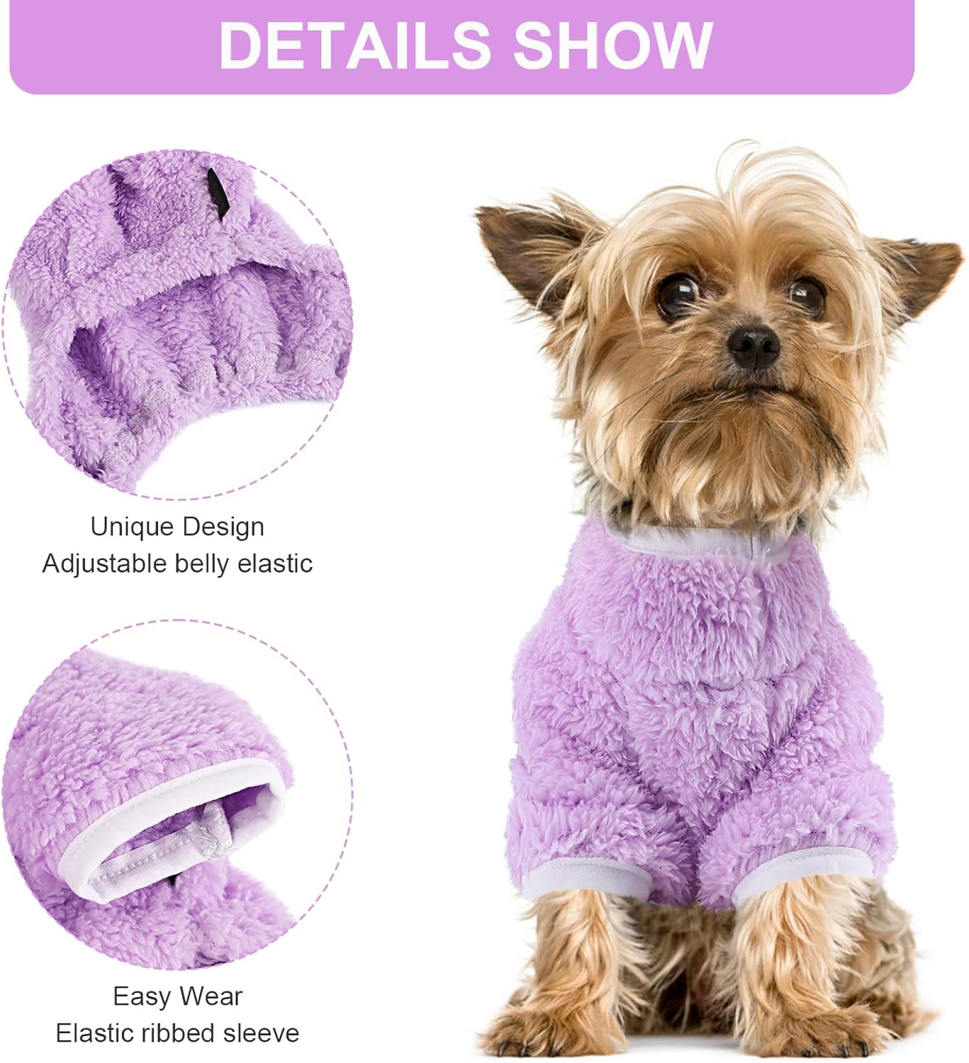 Pijamas para perros de tamaño pequeño, suéteres de otoño e invierno para perros pequeños, niñas y niños, overol de terciopelo ligero para mascotas,