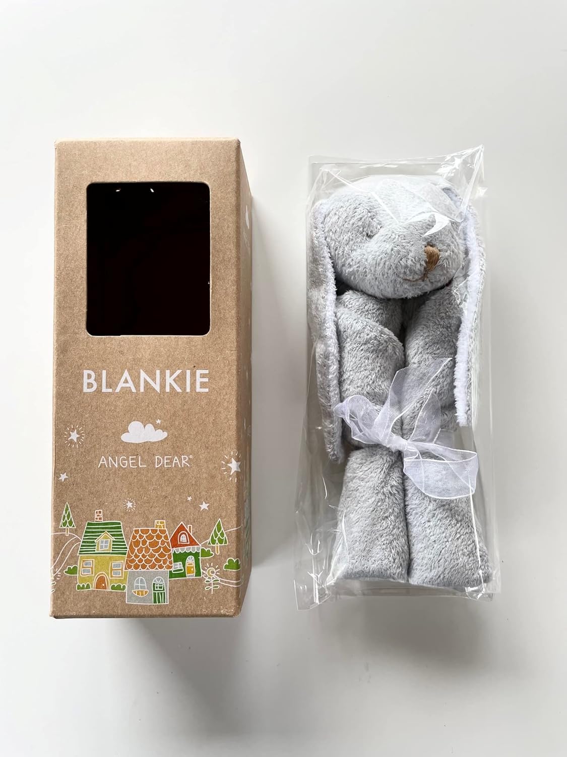 Angel Dear – Conejito gris, manta