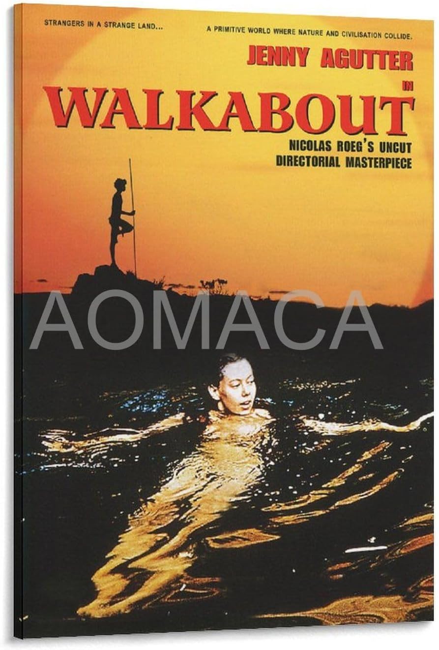 Póster de película Walkabout 2 lienzos, pintura de pared, póster para dormitorio, sala de estar, decoración de 12 x 18 pulgadas (11.8 x 17.7 in)