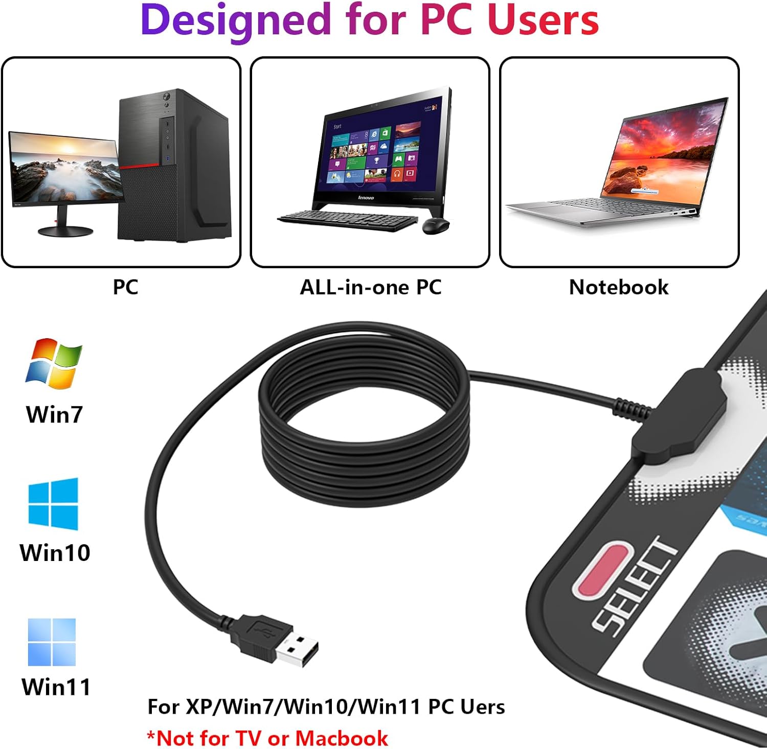 Alfombrilla de baile USB para PCcomputadora, almohadilla de baile mejorada para ejercicio y fitness con software de juego de baile, compatible con